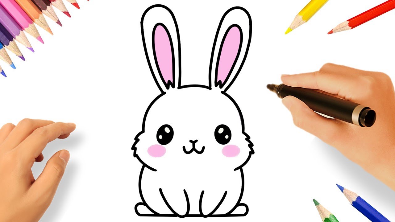 COMMENT DESSINER UN LAPIN KAWAII 🐇