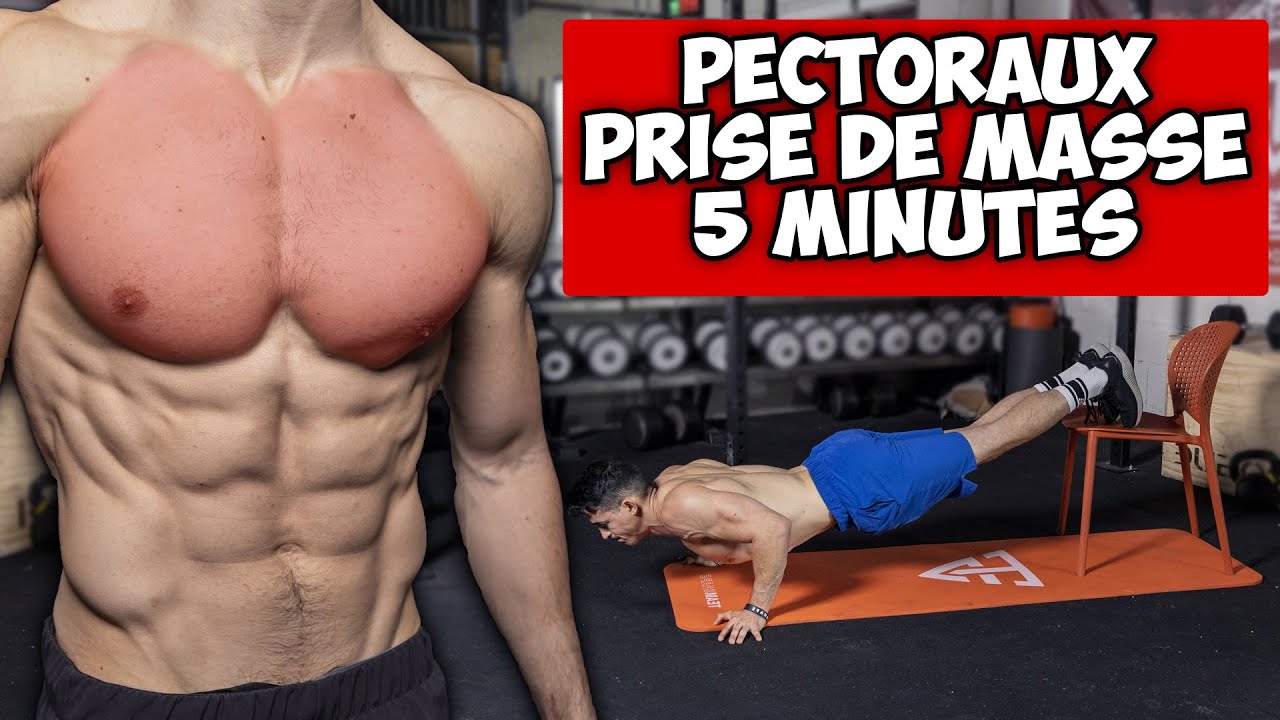 PECTORAUX PRISE DE MASSE ENTRAINEMENT 5 MINUTES !