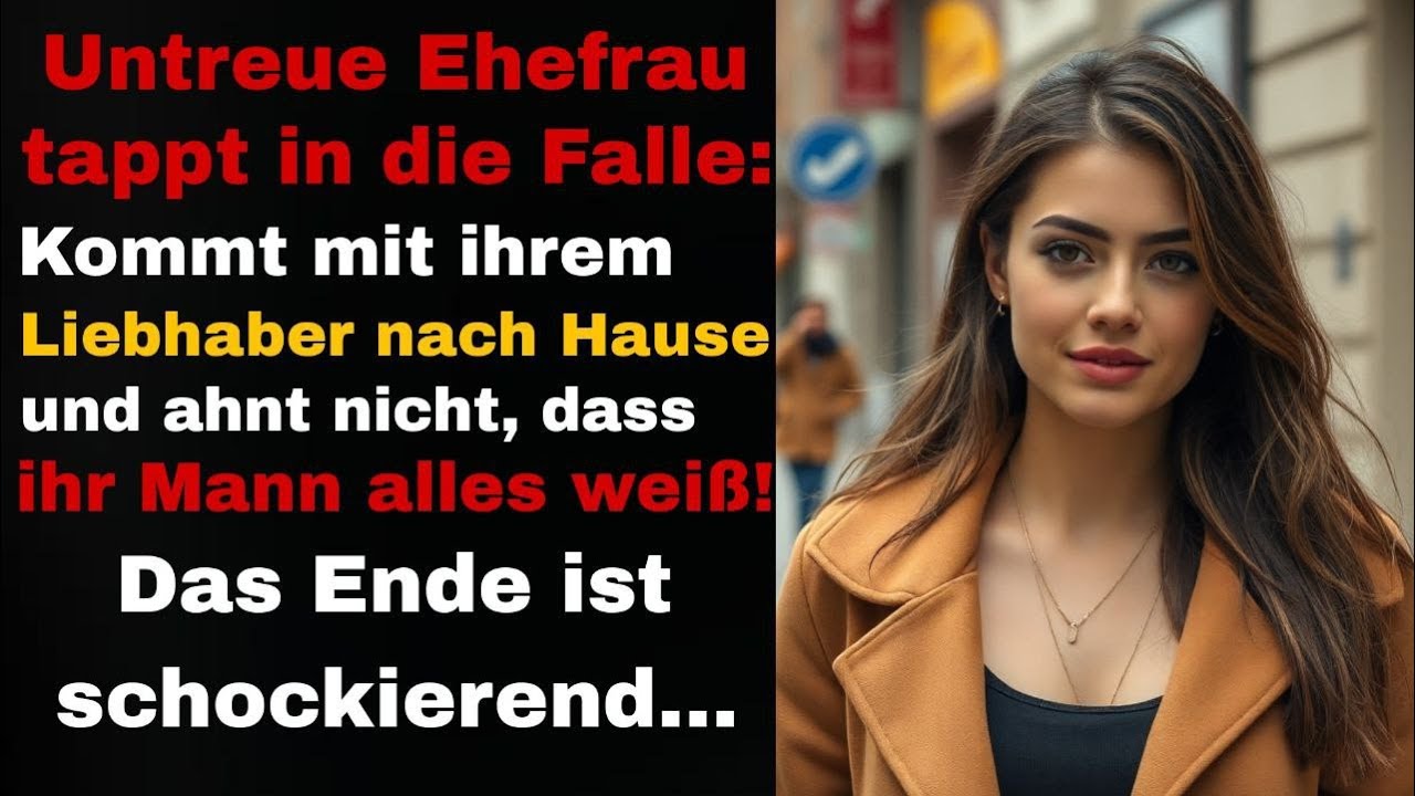 Eine untreue Frau bringt ihren heimlichen Liebhaber nach Hause, ohne zu wissen, dass Mann alles weiß