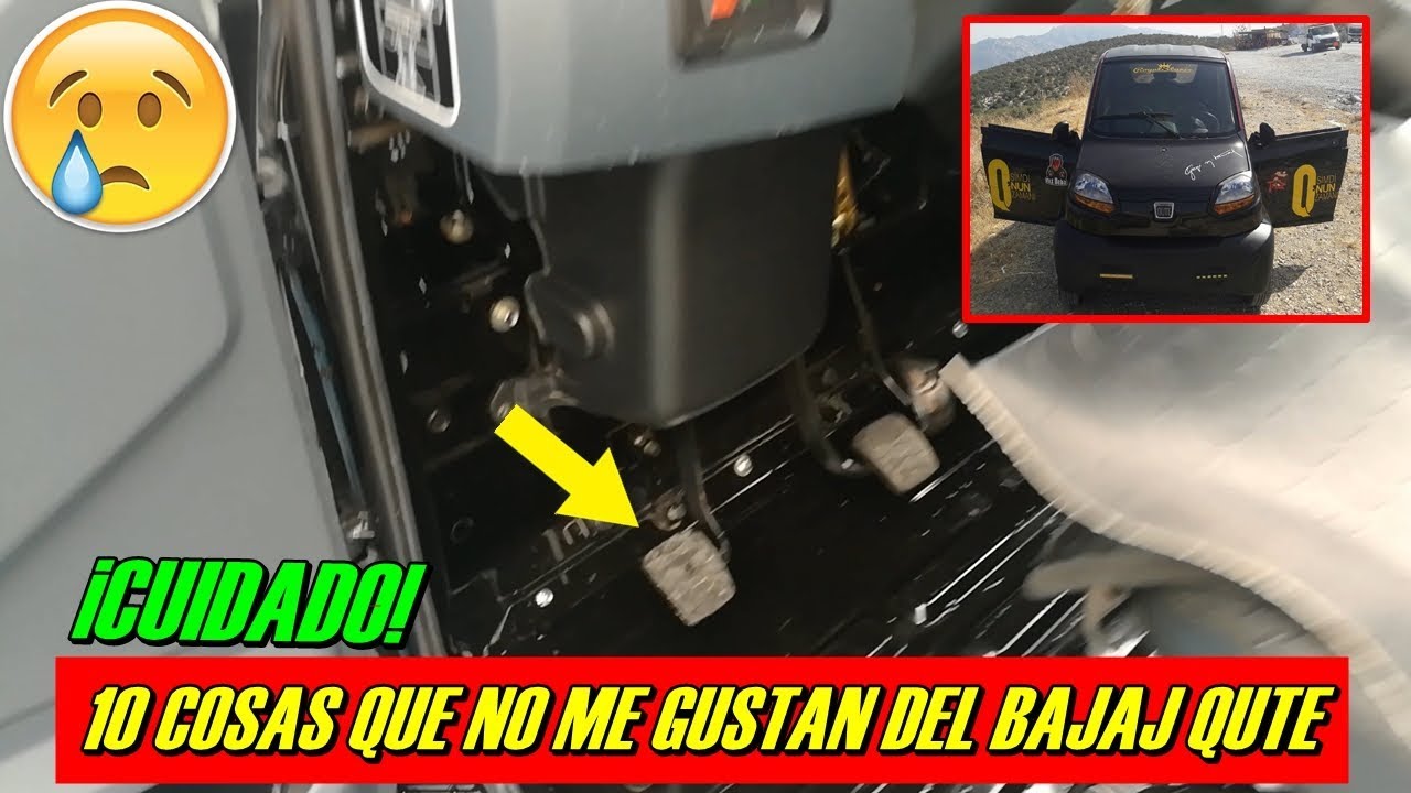 10 Cosas que no me gustan del auto m&aacute;s BARATO DEL MUNDO | BAJAJ QUTE EN ESPA&Ntilde;OL # 7
