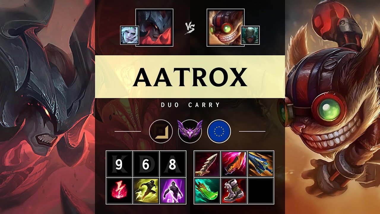 Aatrox Carry vs Ziggs - EUW Master Patch 25.19