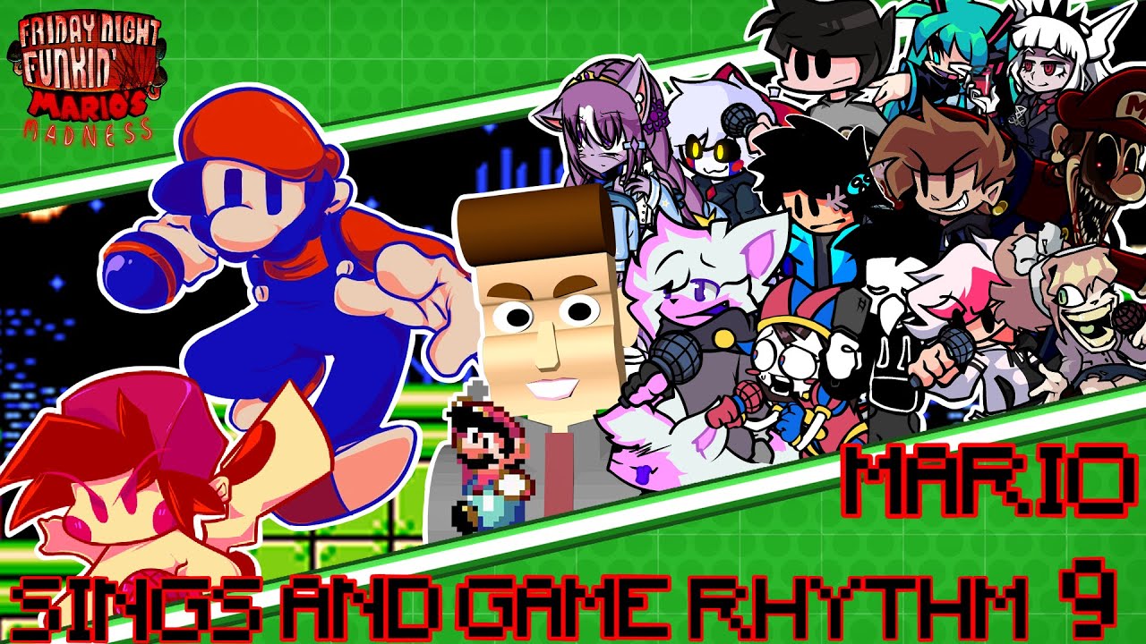 MARIO SINGS AND GAME RHYTHM 9 But Every Turn Different Character Sings 😼🎶 (FNF: Mario Madness)