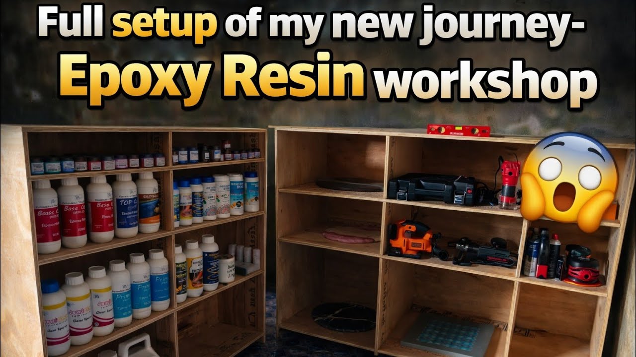 Full setup video🤩 of resin work startup 👆