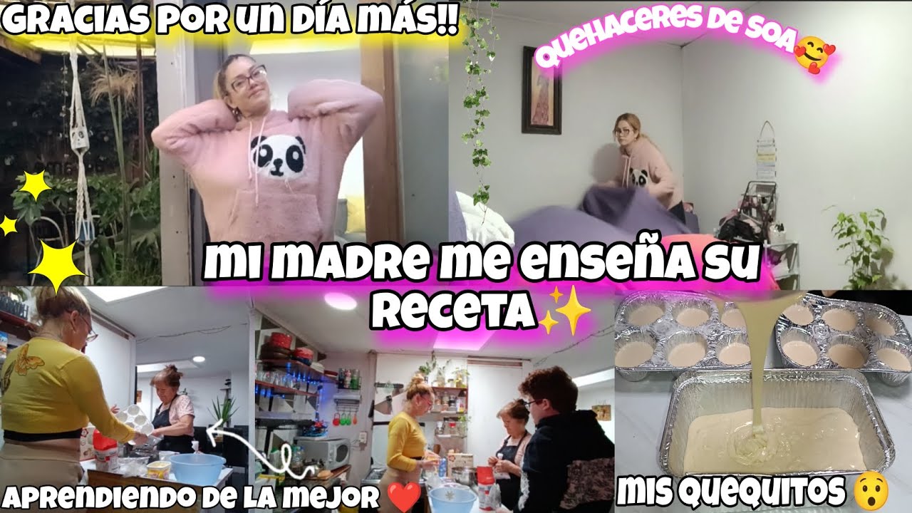 AMA de CASA & APRENDIZ 💪🏻 | PREPARO QUEQUE con la MEJOR PASTELERA y CHEF✓ 🥰 | Once con mi madre☕😋