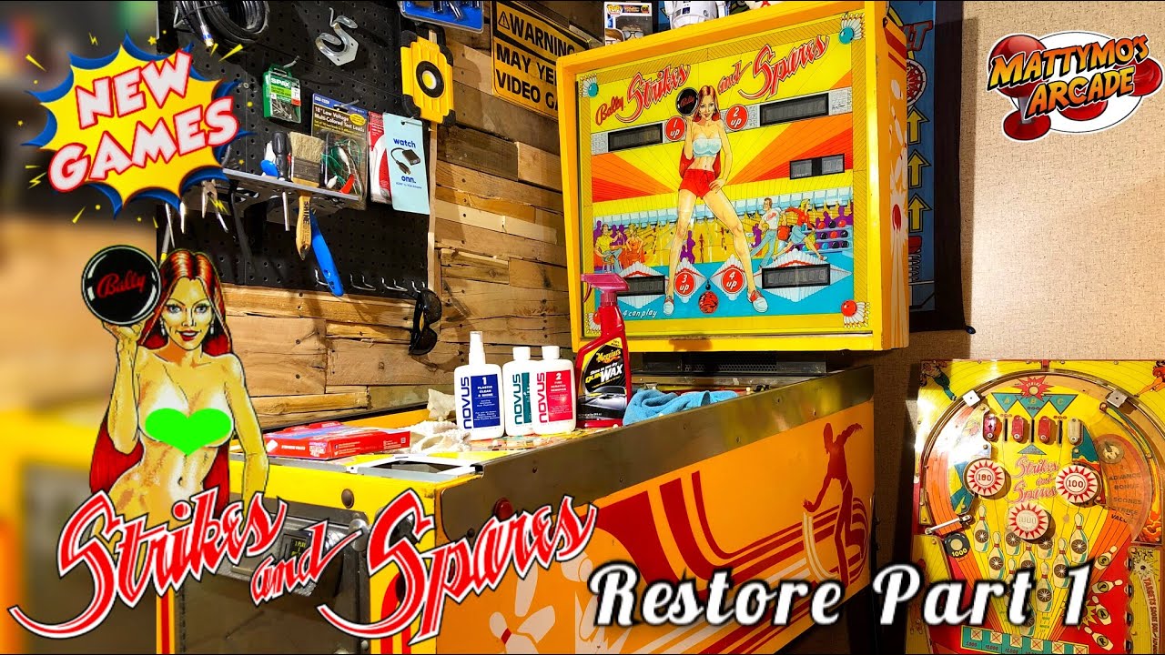Bally Strikes and Spares Pinball Restoration. Part 1