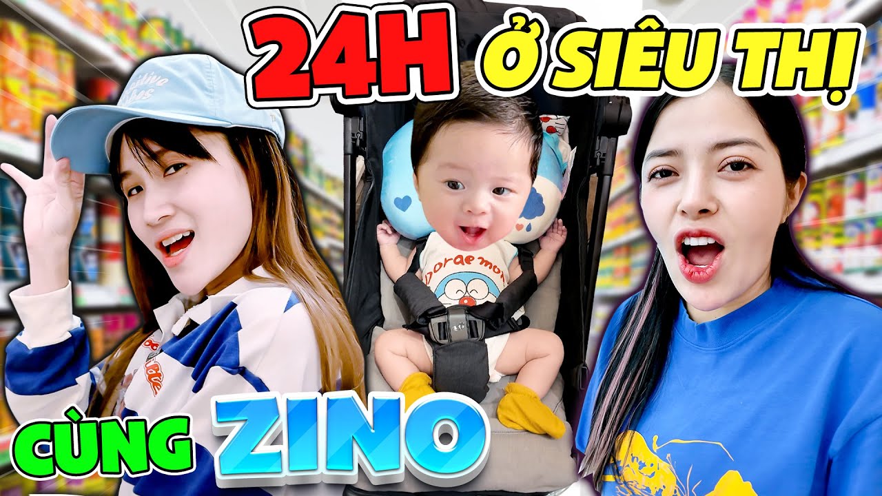 Thử Thách 24h ZINO Đại Náo AEON Bình Dương - Vê Vê Channel