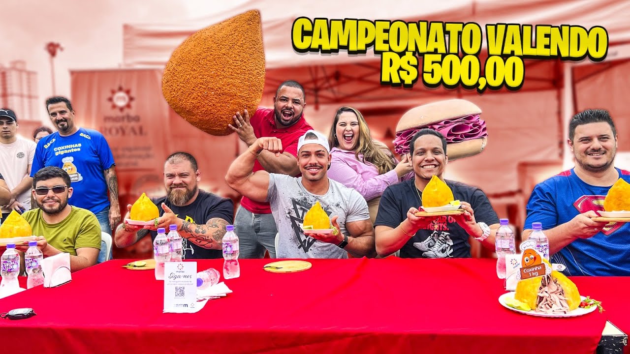 CAMPEONATO DE COXINHA | VALENDO R$ 500,00