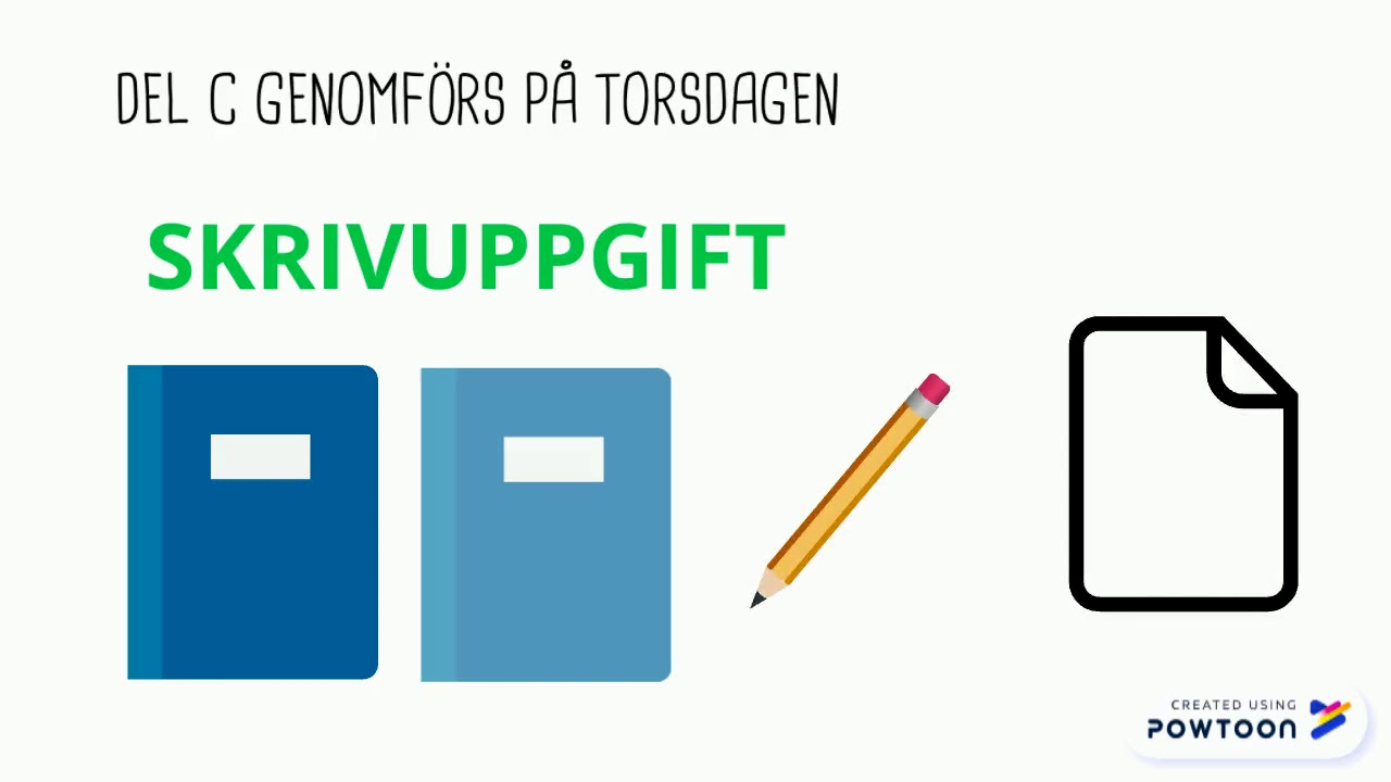 Nationella proven i svenska åk 9 Del B och C