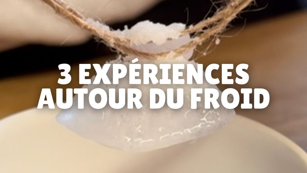 3 expériences scientifiques autour du froid pour enfants ! ❄️