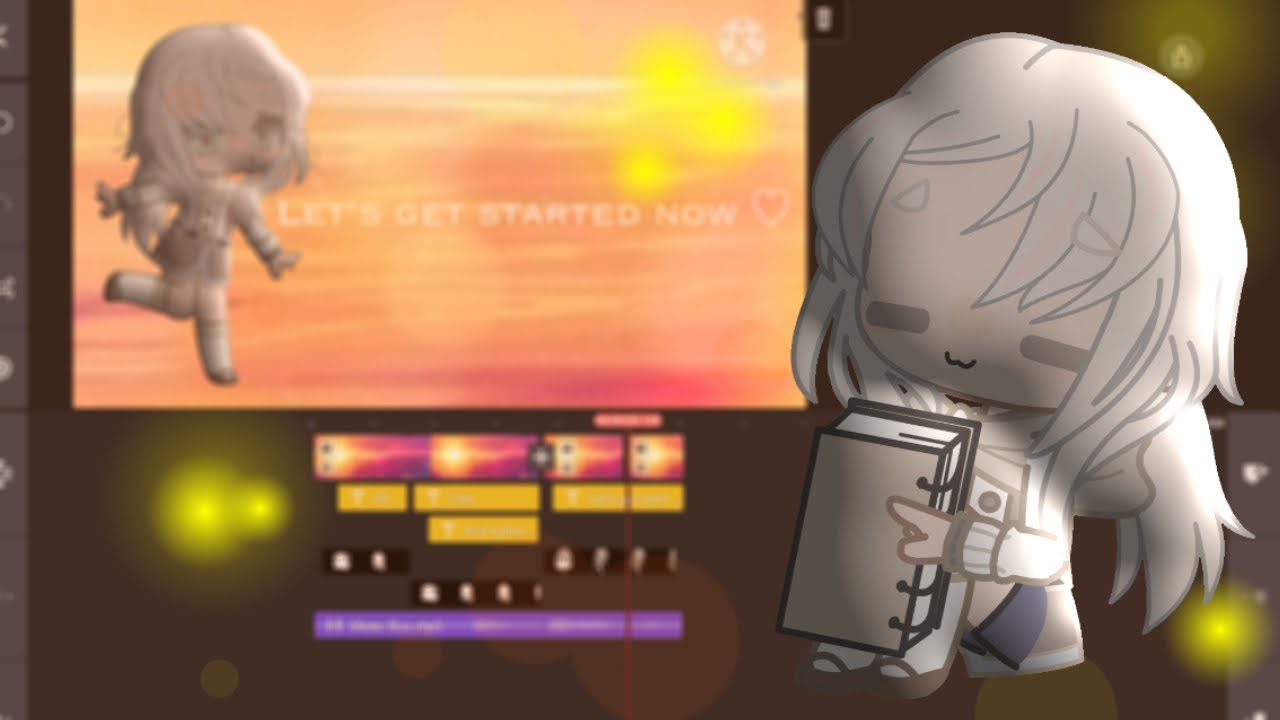 How to make a cute simple intro 《 KineMaster Free 》 Gacha Club