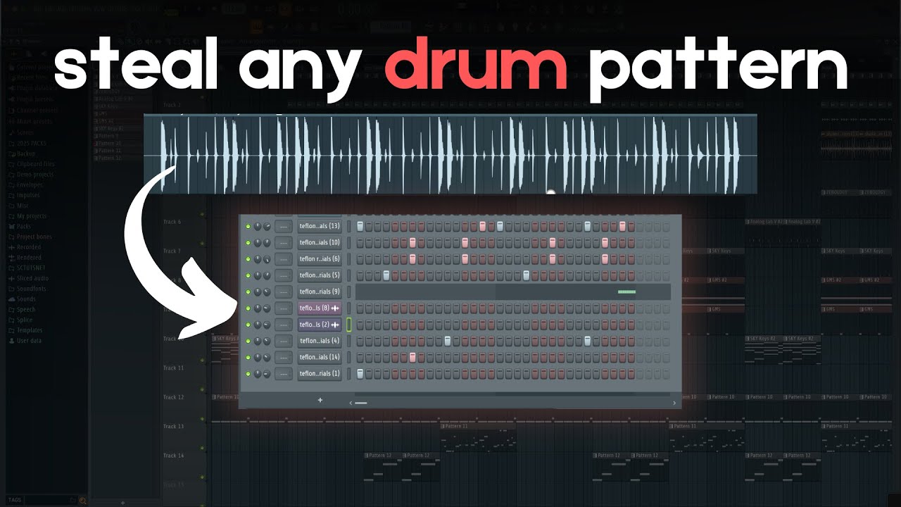 Как украсть любой паттерн ударных в FL Studio