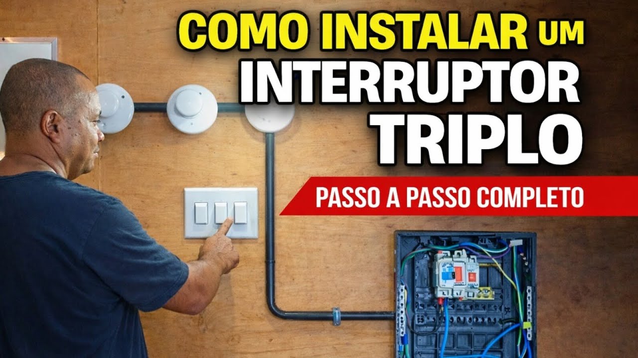 Como Instalar um Interruptor Triplo – Passo a Passo Completo