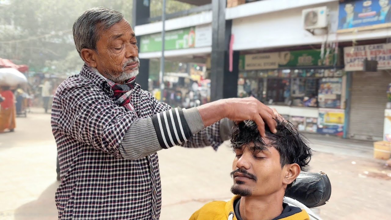 WARIS BARBER -💲5 STREET HEAD MASSAGE💆🏻‍♂️ | Instant Relax Massage  