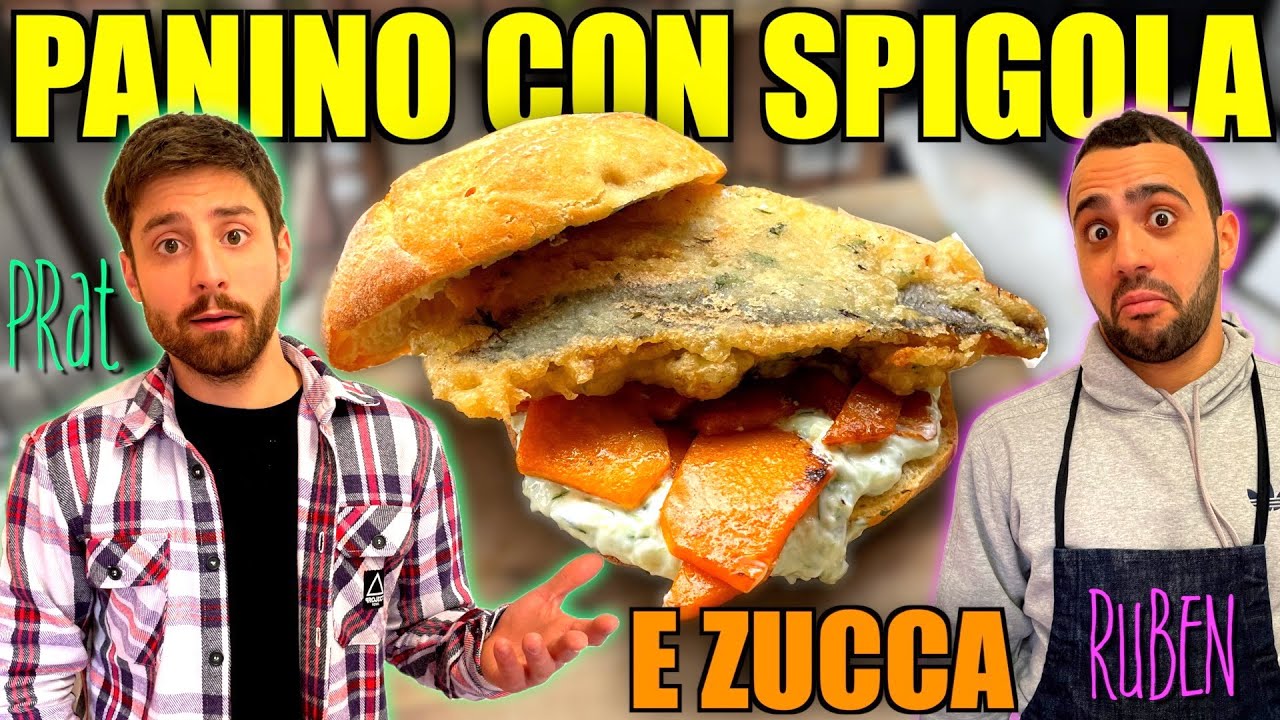 IN CUCINA CON PRATT🧔🏽&zwj;♂️: Panino spigola fritta, salsa tzatziki e zucca!