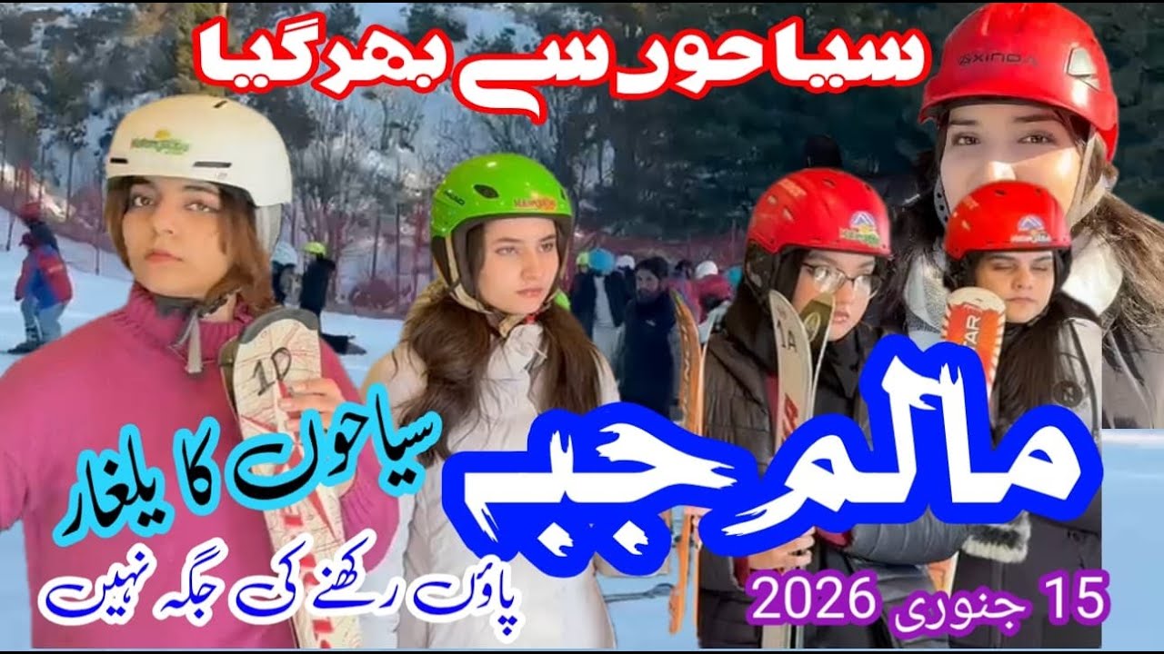 Malam Jabba After Snowfall ❄️ | Zipline, Chairlift & Ski Learning | ملم جبہ میں سیاحوں کا زبردست رش