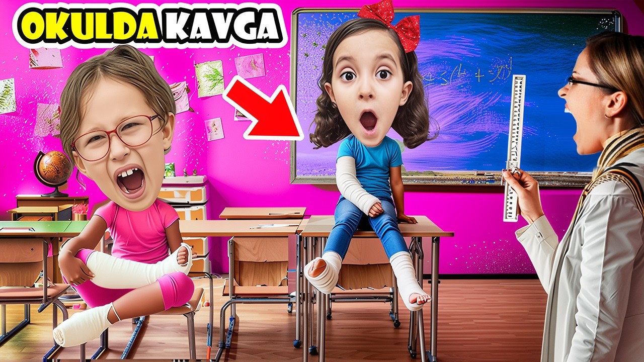 OKULDA KAVGA ÇIKTI !! BAHAR VE BANU ALYA DİSİPLİNE Mİ GİTTİ ?!