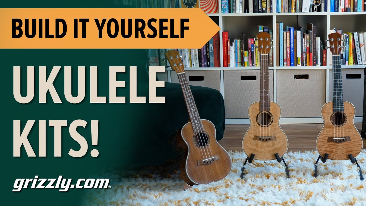 Grizzly T33949 - Hawaiian Koa Ukulele Kit