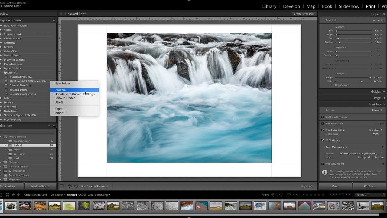 Creating Print Collections in Lightroom Classic by Julieanne Kost I Episode 3