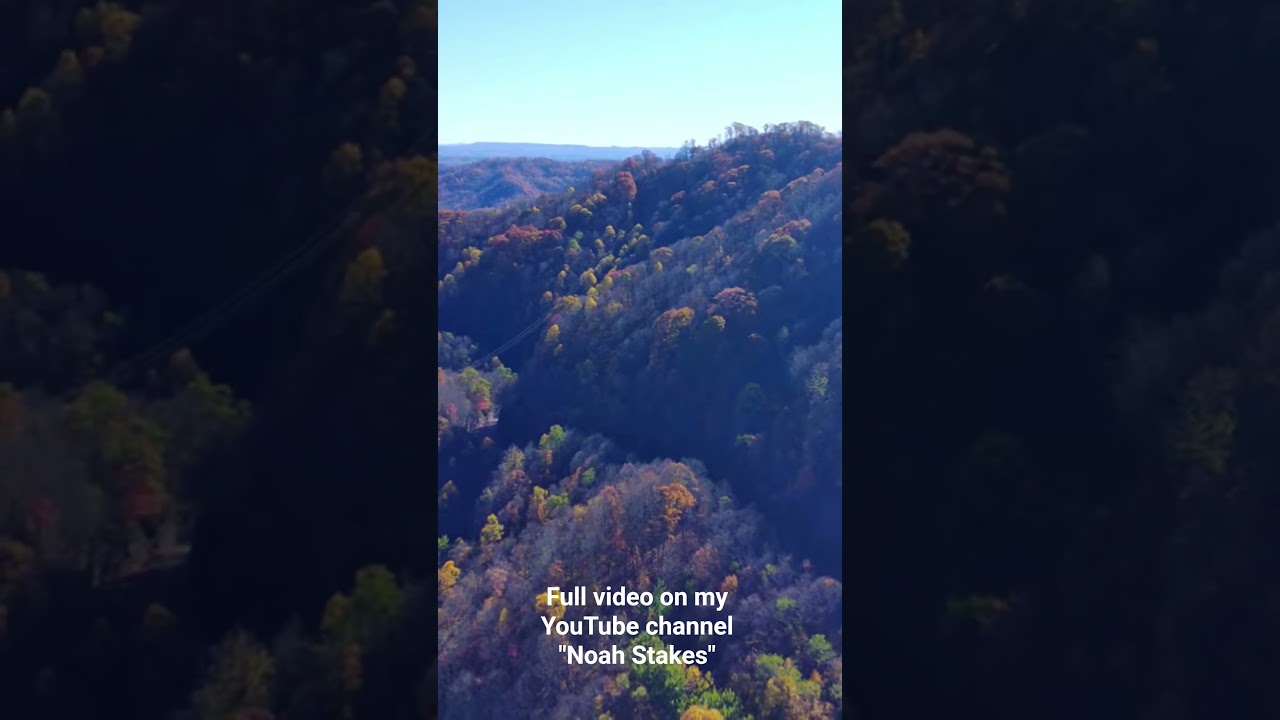 Over Emerson Stover Scenic Overlook In Raleigh County, West Virginia Fall 2025 (4K Drone)