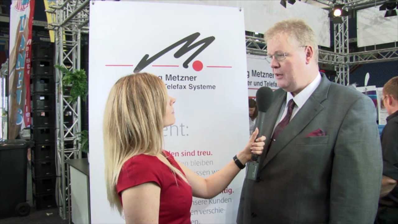 Business to Dialog 2012, Pressegespr&auml;ch mit Herrn Metzner &uuml;ber die Veranstaltung