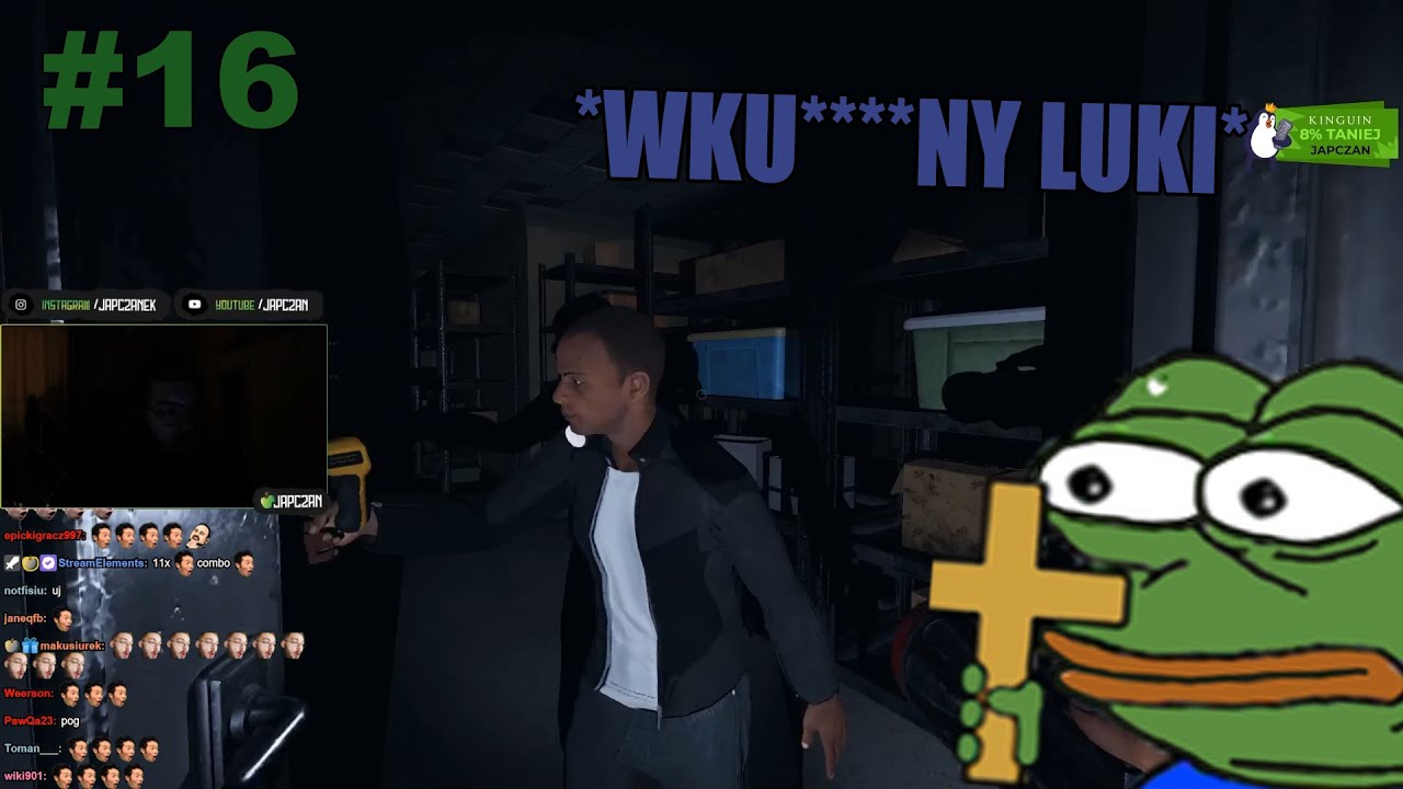 JAPCZAN LUKI DEJVID HOLAK V Y S w PHASMOPHOBIA #16 - Gank od matki, Wku****ny Luki