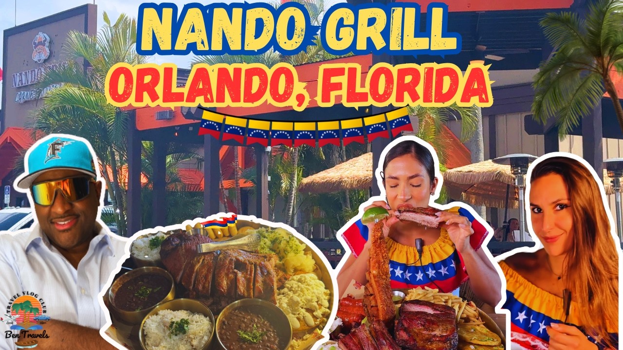 Trying Nando Grill in Orlando, Florida | Best Venezuelan Food in Florida