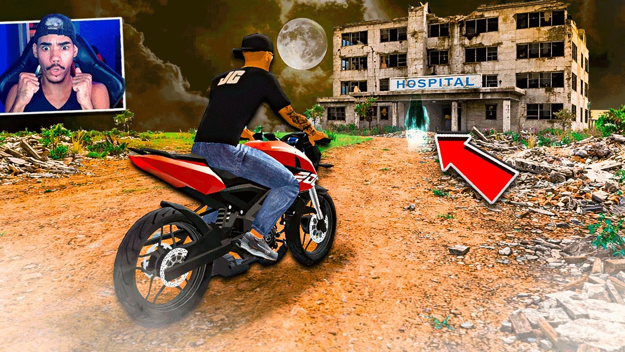 ENCONTREI A LENDA DO HOSPITAL ABANDONADO NA CIDADE! MOTO WHEELIE 3D Easter eggs