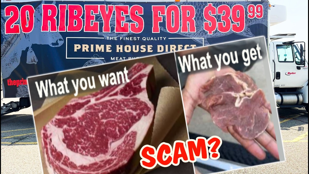 20 Ribeye Steaks For $39.95!  YOU'LL BE SORRY!!!