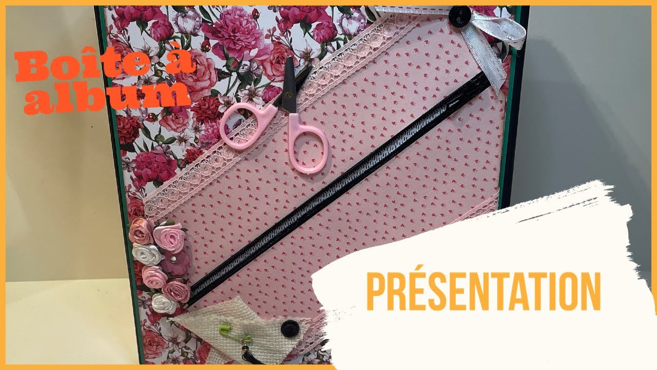 Scrapbooking, présentation de la boîte pour l’album Most Days you de chez Action, thème couture