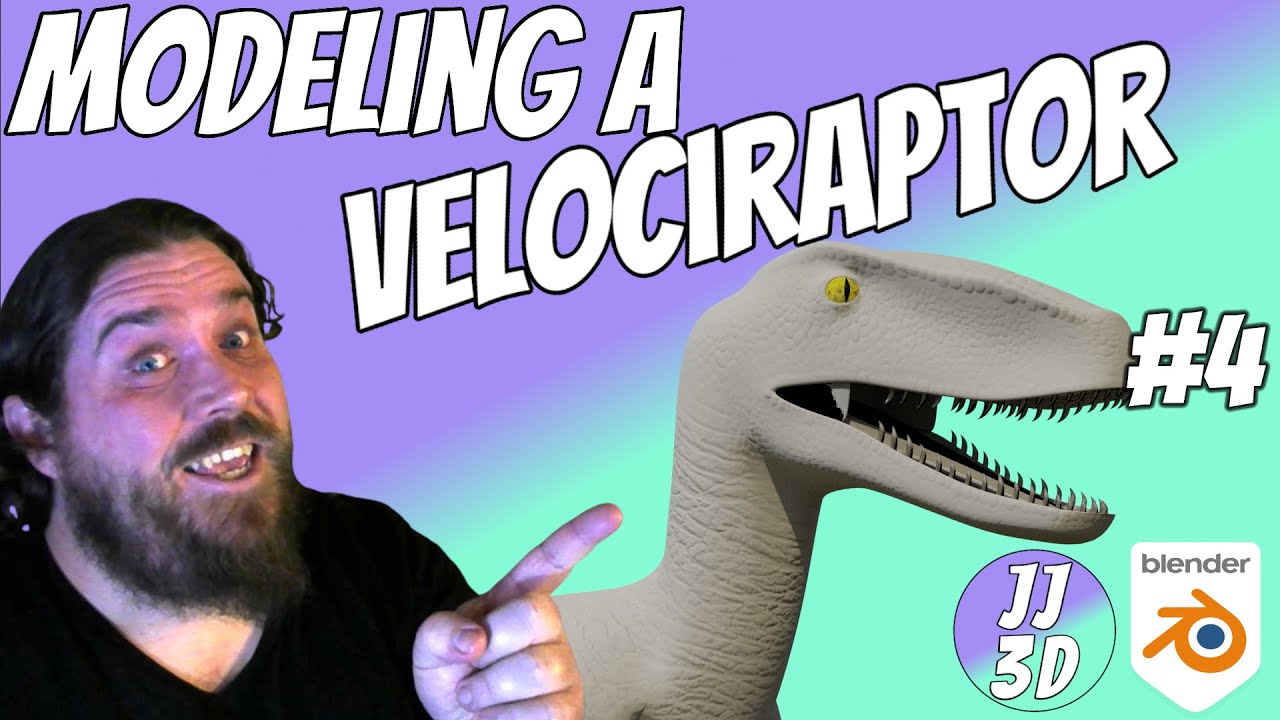 Modeling A Velociraptor part 4 : UV Unwrapping and Sculpting Details