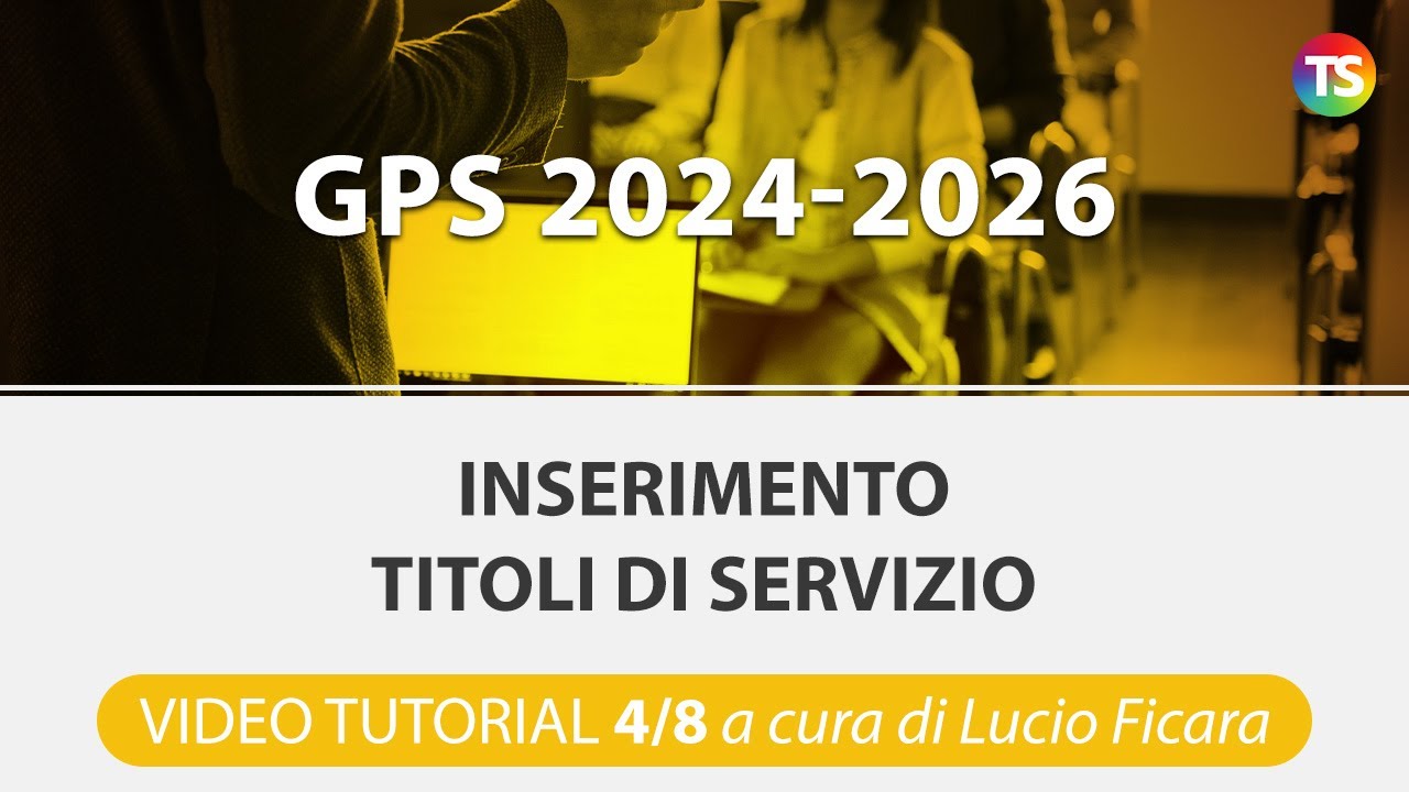 VIDEO TUTORIAL Gps 2024, come inserire titoli di servizio - 4/8