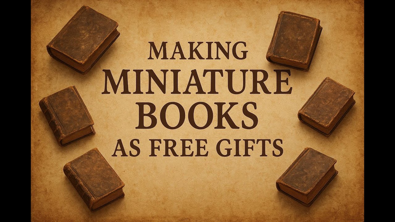 Изготовление миниатюрных книг в качестве бесплатных подарков