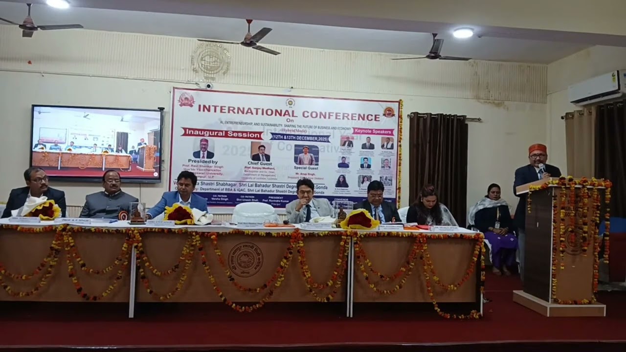 AI, Entrepreneurship and Sustainability: Shaping the future of Business and Economy - Hon VC Speech