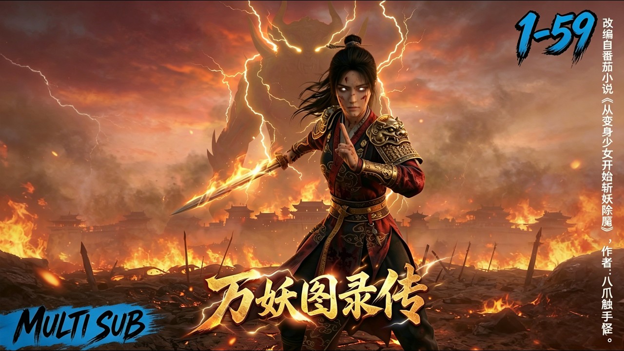 🥝萬妖圖錄傳1-59集 #AI漫劇#穿越歷史  #動漫#修仙#玄幻#ManhuaDrama #AIManhuaDrama #Anime #Cultivation #xuanhuan