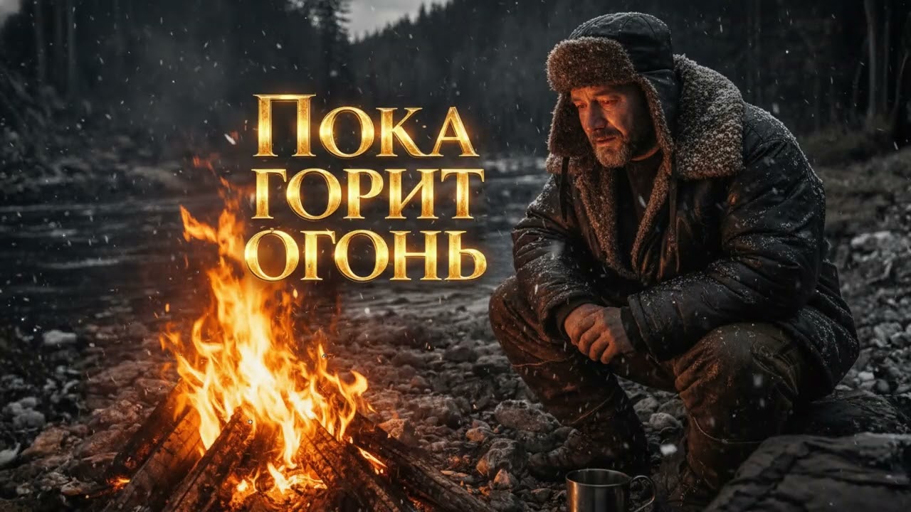 ❄️ Русский шансон зимой у реки – снег, тишина и уставшая душа