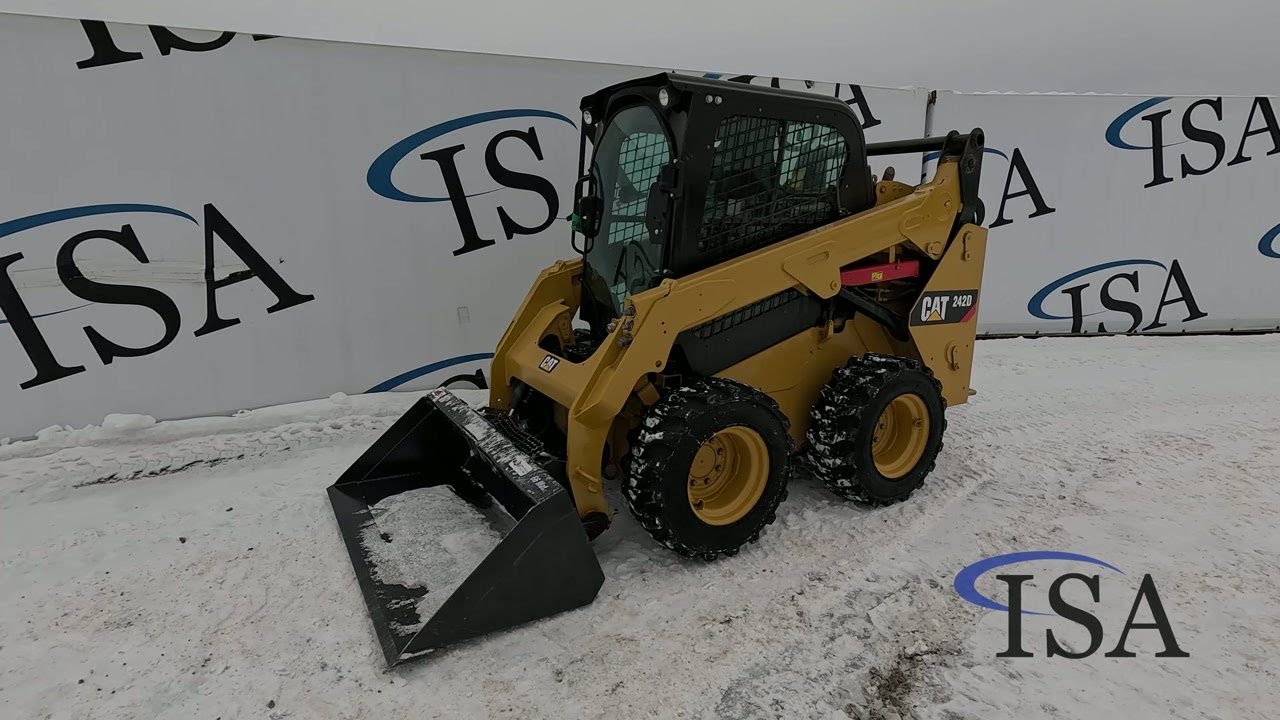 60053 - Caterpillar 242D Wheeled Skid Steer will be sold at auction!