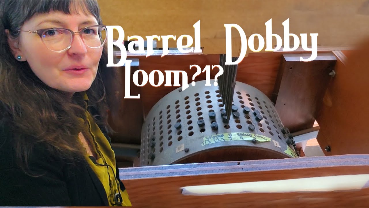 Rare Barrel Dobby Loom in Action! (It has sold!)