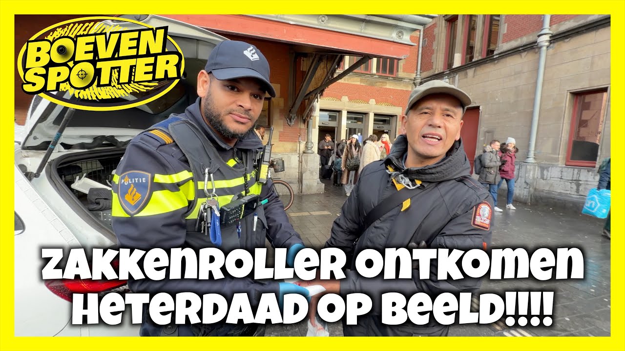 BOEVENSPOTTER -ZAKKENROLLER ONTKOMEN, HETERDAAD OP BEELD!!! #265