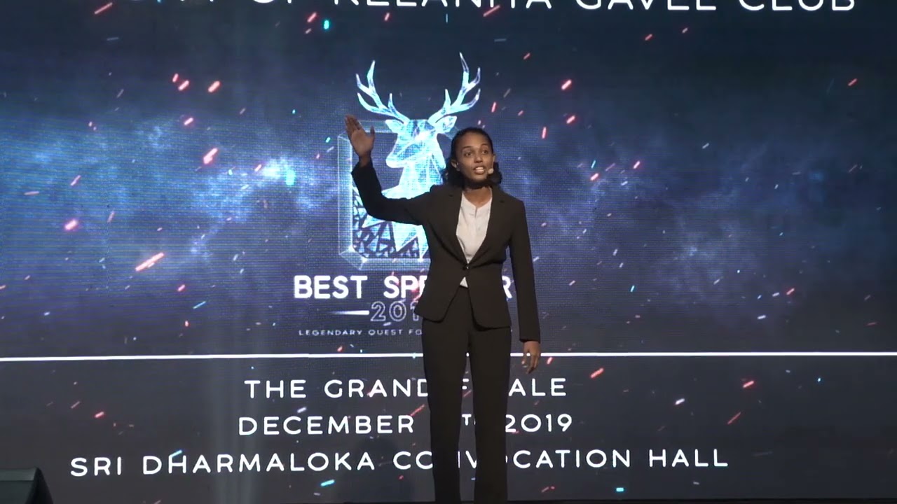 Sachindi Fernando - The Light Blue Top - Best Speaker 2019