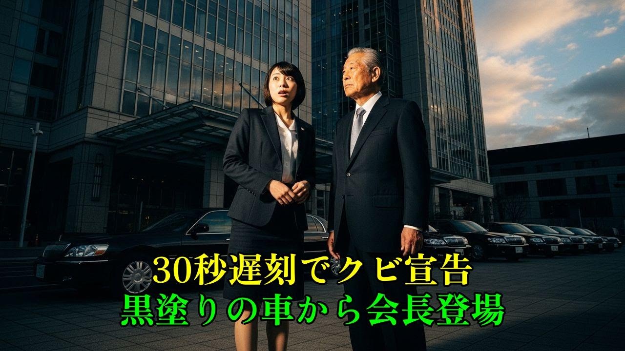 30秒の遅刻でクビ宣告。翌朝、会社を包囲した黒塗りの車から現れたのは…