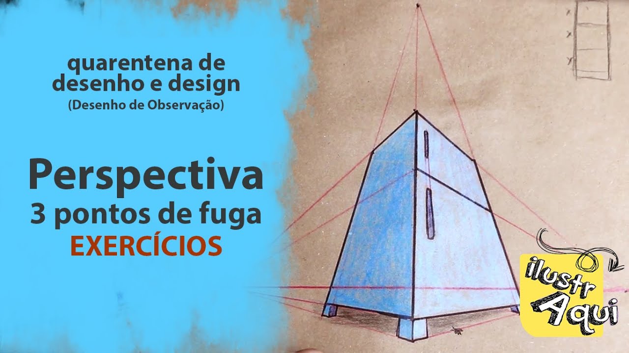 4.3 - Exercícios de perspectiva com 3 pontos de fuga