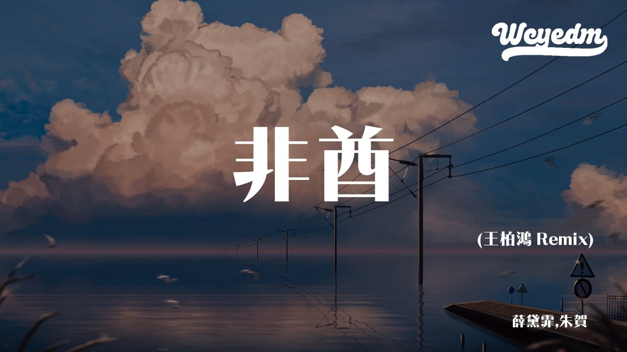 薛黛霏,朱贺 - 非酋 (王柏鸿 Remix)「因为我知道有一个人会守护着我 就算有一天彗星突然撞向了地球」【動態歌詞/pīn yīn gē c&iacute;】#薛黛霏 #朱贺 #非酋 #動態歌詞