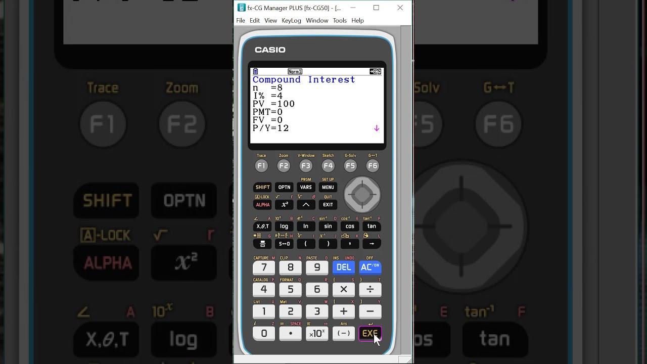Financial App CG50 Casio Graphing