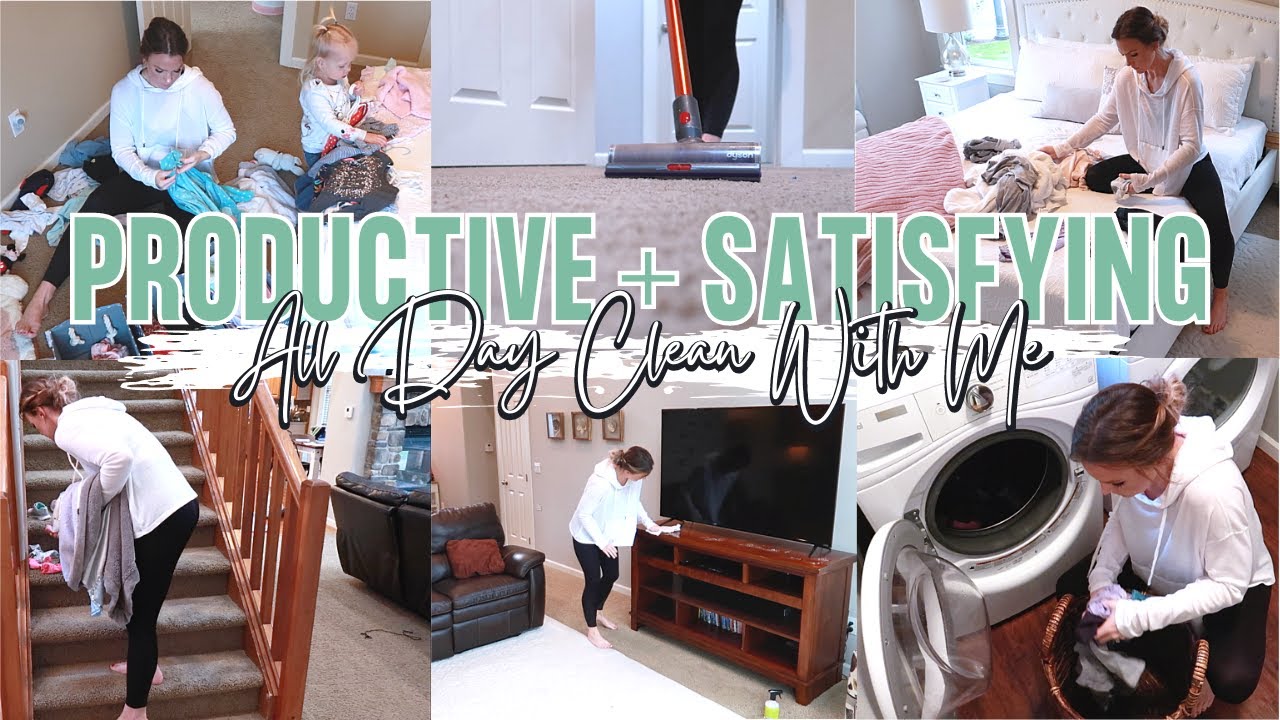 EXTREME PRODUCTIVE + SATISFYING ALL DAY CLEANING | Amanda Sandefur