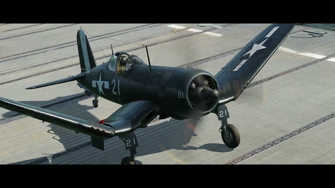 F4U Corsair Forgot Hook on 1st Pass!