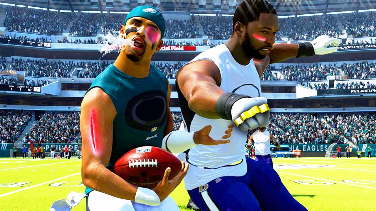 БОЙ В MADDEN.. Никаких шлемов, никаких щитков, МАКСИМАЛЬНЫЕ ТРАВМЫ