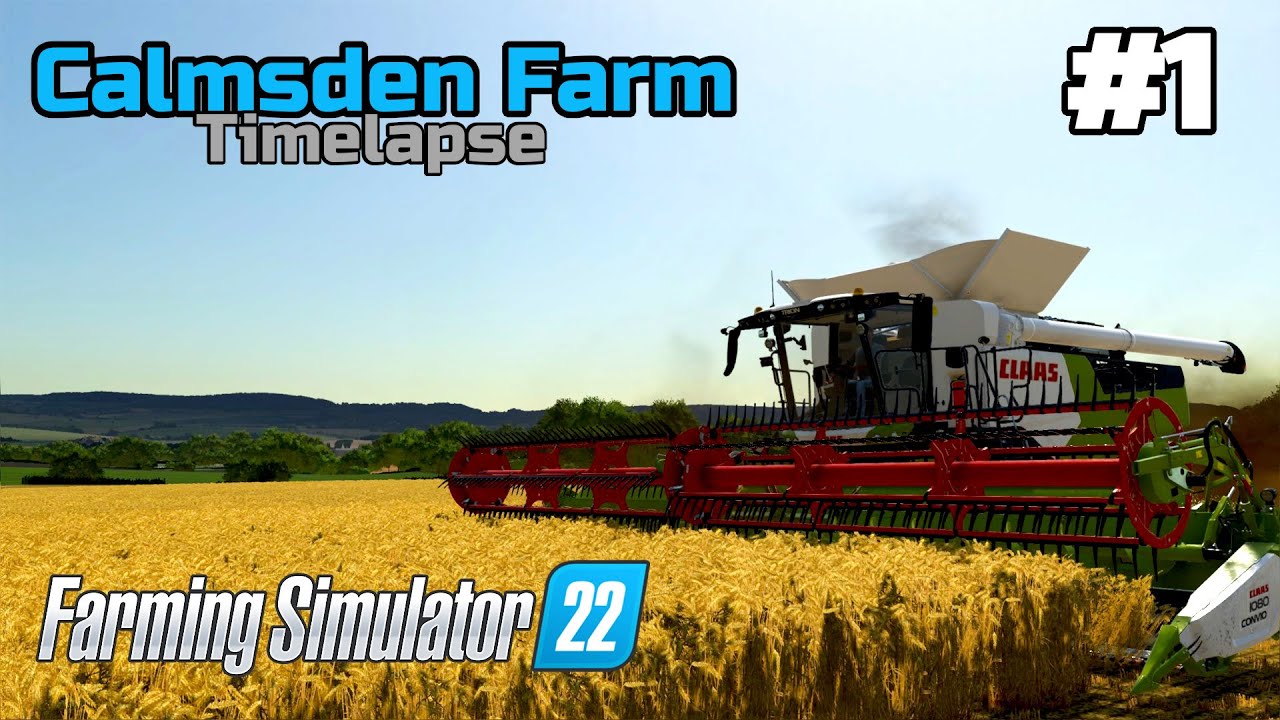 Farming the British way - Harvesting first fields | Calmsden Farm Episode #1 | Farming Simulator 22