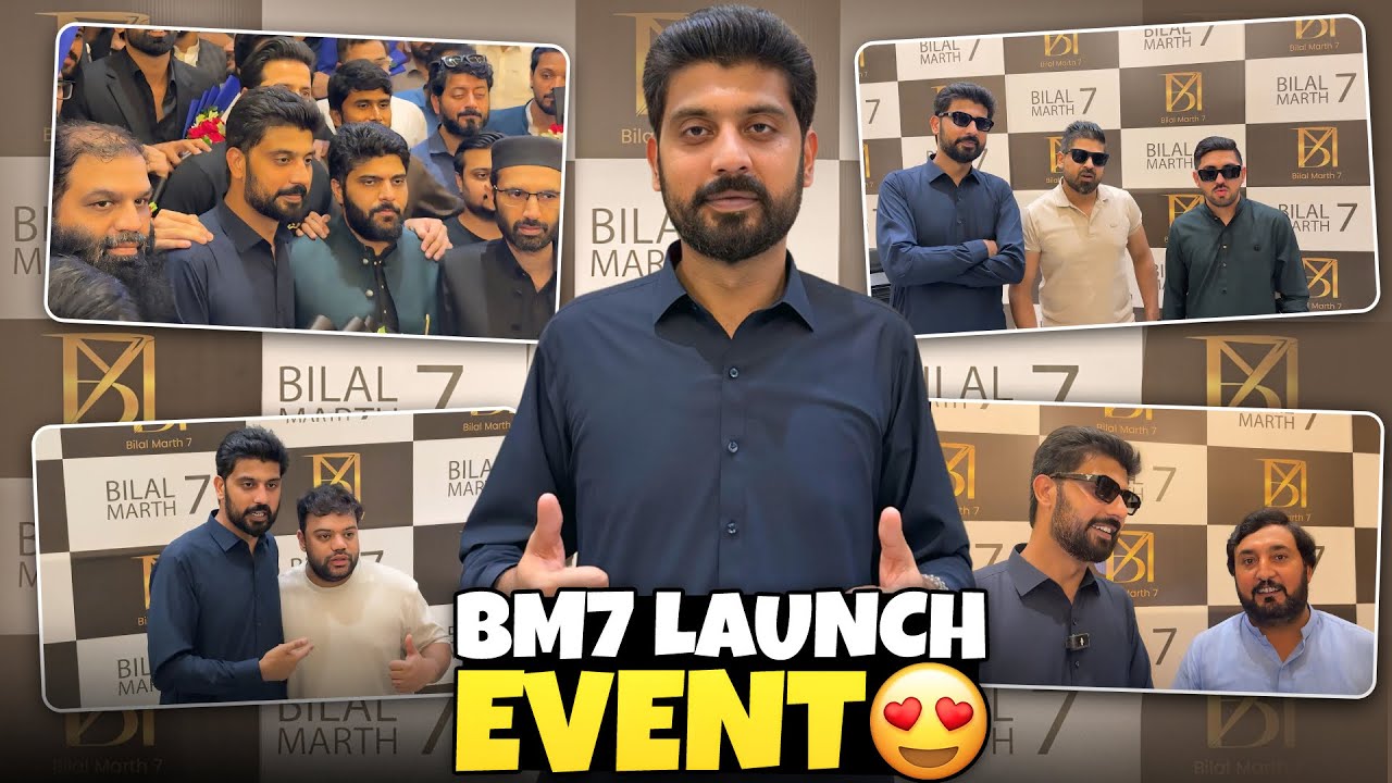 Finally Brand Launched BM7 | Hamara pehla step | launch day Vlog Bilal Marth 