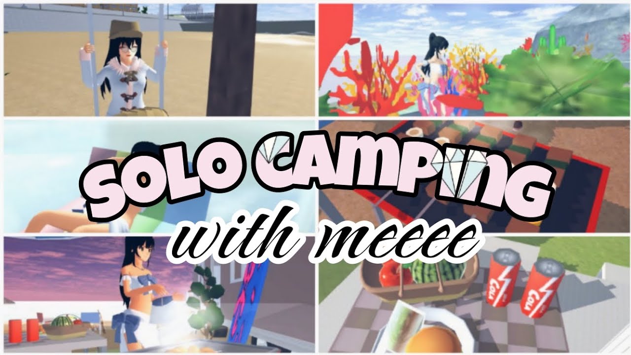 • SOLO CAMPING ⛺ || WITH MEEEE || SAKURA SCHOOL SIMULATOR🍬