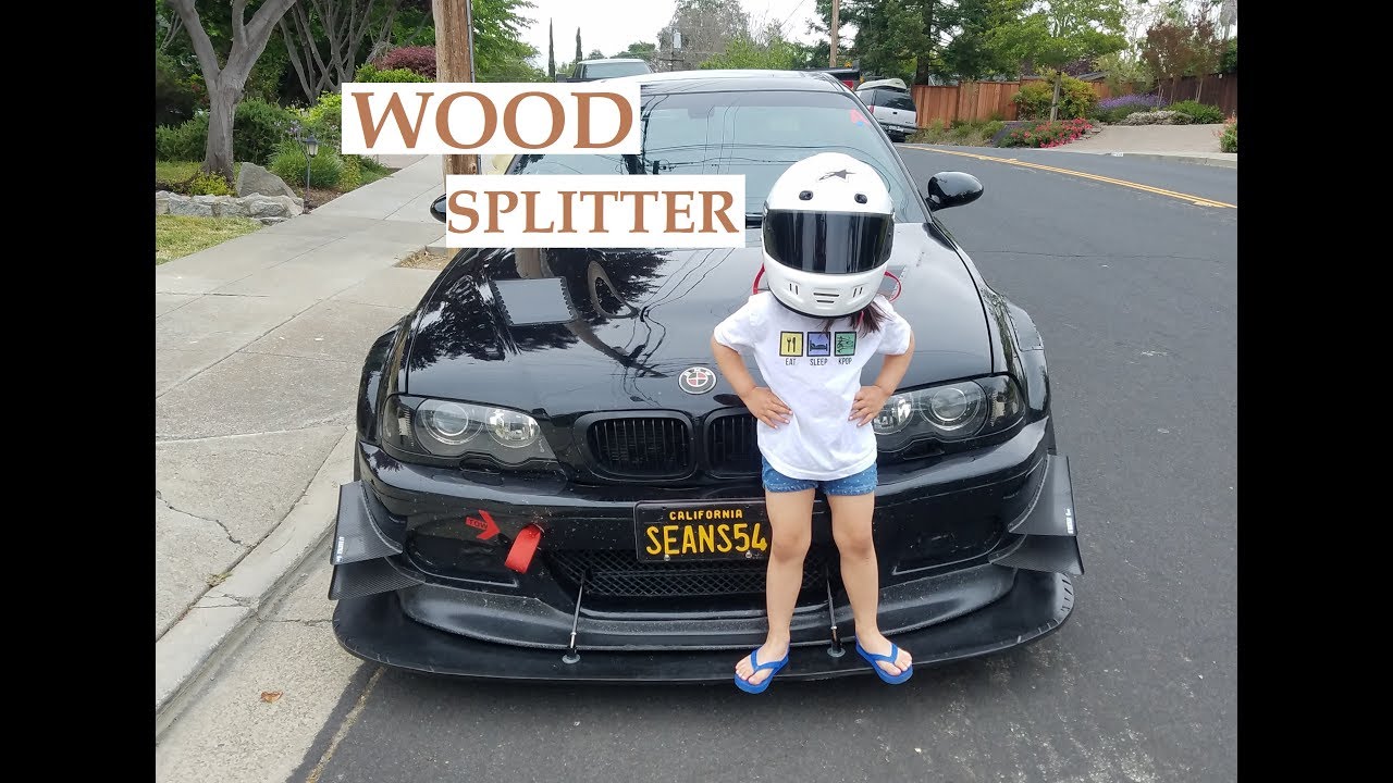 $50 Front Splitter Built From Wood - Track Aero